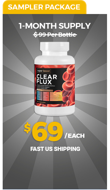 Clear Flux supplement bottle